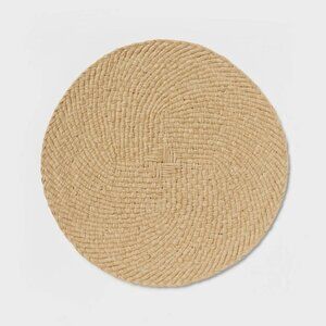 Set of 4 Woven Charger Placemats – Natural, Round‎ 15" - Threshold Target 2023